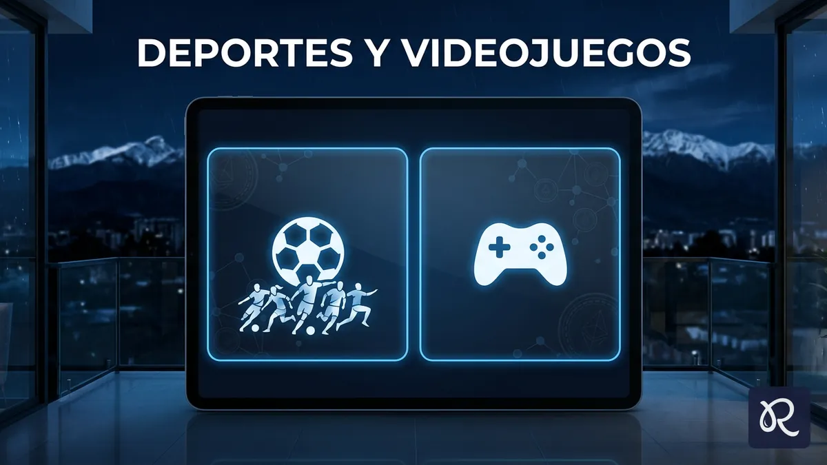 Comparación visual entre deportes tradicionales y esports disponibles en Rainbet Chile