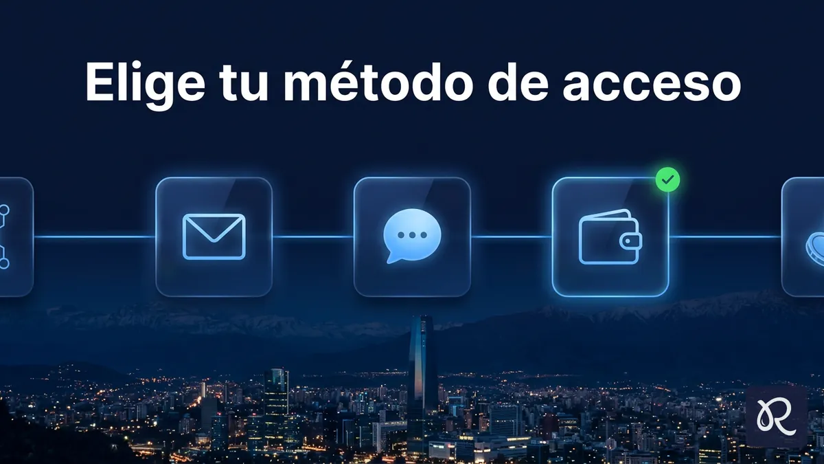 Métodos para registrarse en Rainbet Chile: cuenta con correo o acceso rápido con redes y billetera cripto